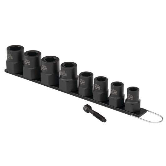 8-PC. 3/8" Drive R.B.R.T.™ Metric Impact Foreign Object Removal (FOR) Extractor Socket Set