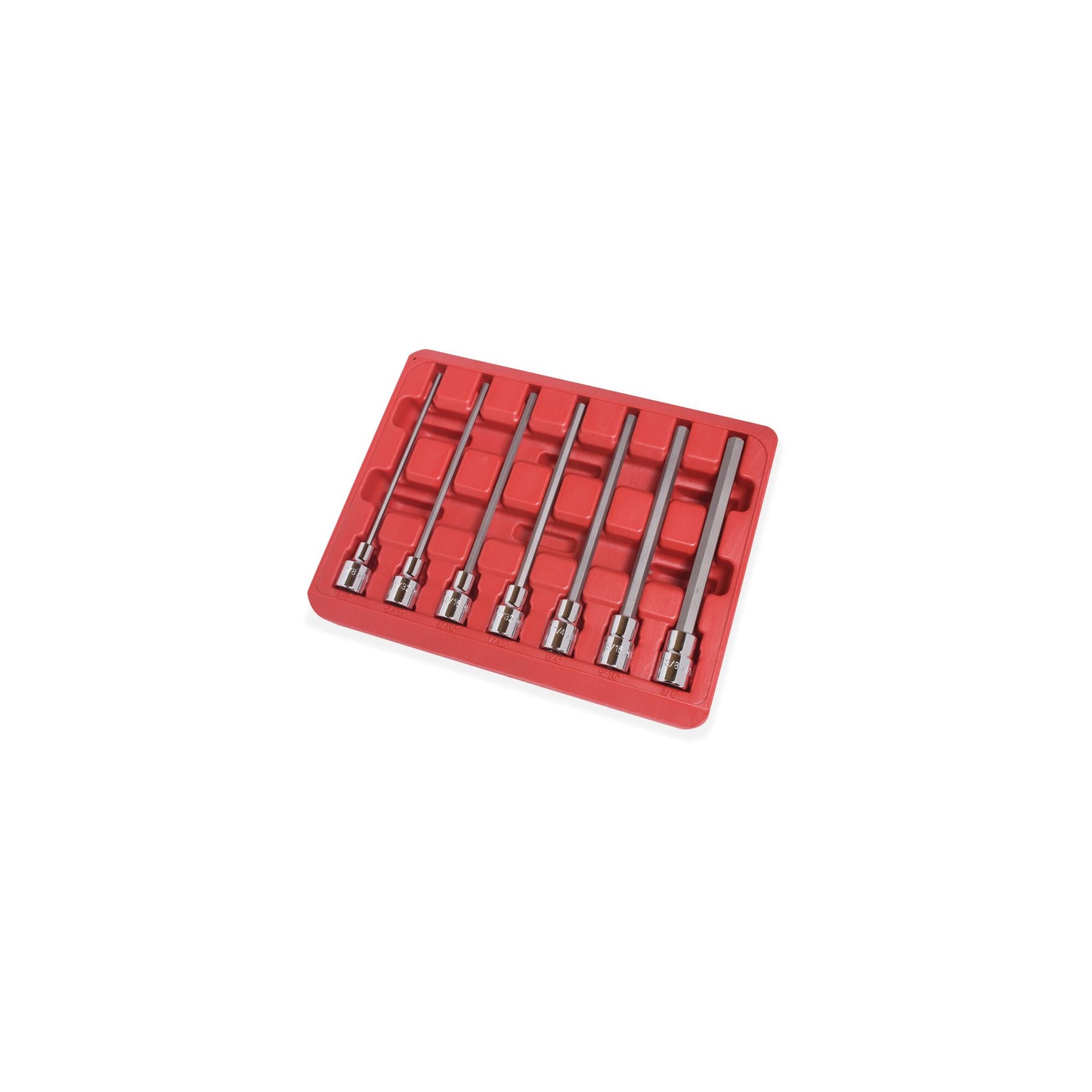 7-PC. 3/8" Drive SAE Long Hex Driver Set