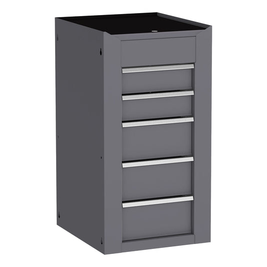 5-Drawer Side Box for UC3720 (MB199) Carts - Carbon Gray