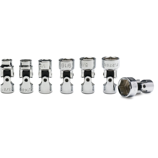 7-PC. 3/8" Drive SAE Universal Socket Set - 6-PT.