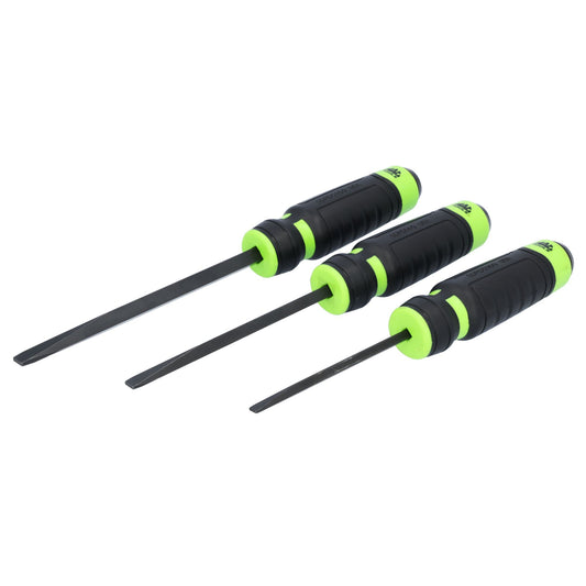 3-PC. Strikable Prying Screwdriver Set - Green