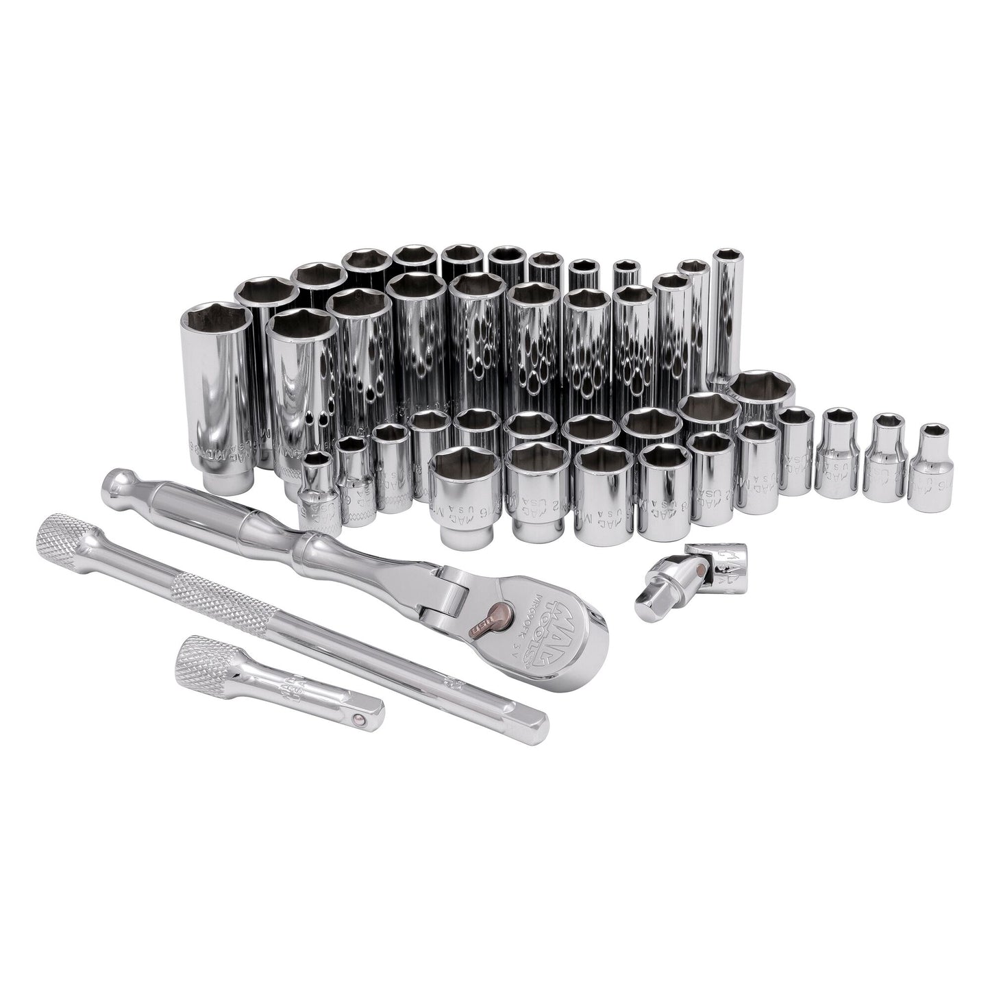 44-PC. Deluxe Socket Set 1/4” Drive