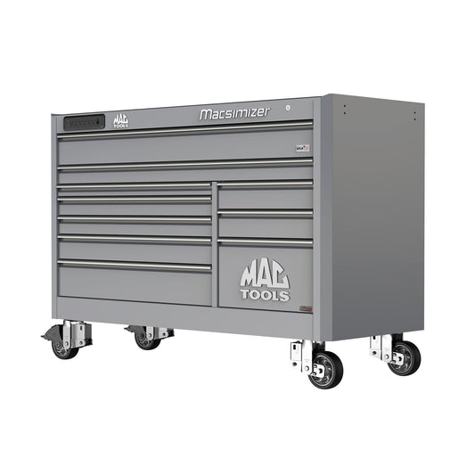 Macsimizer® Series 10-Drawer Workstation with PowerTech™ Drawer - Mica Gray