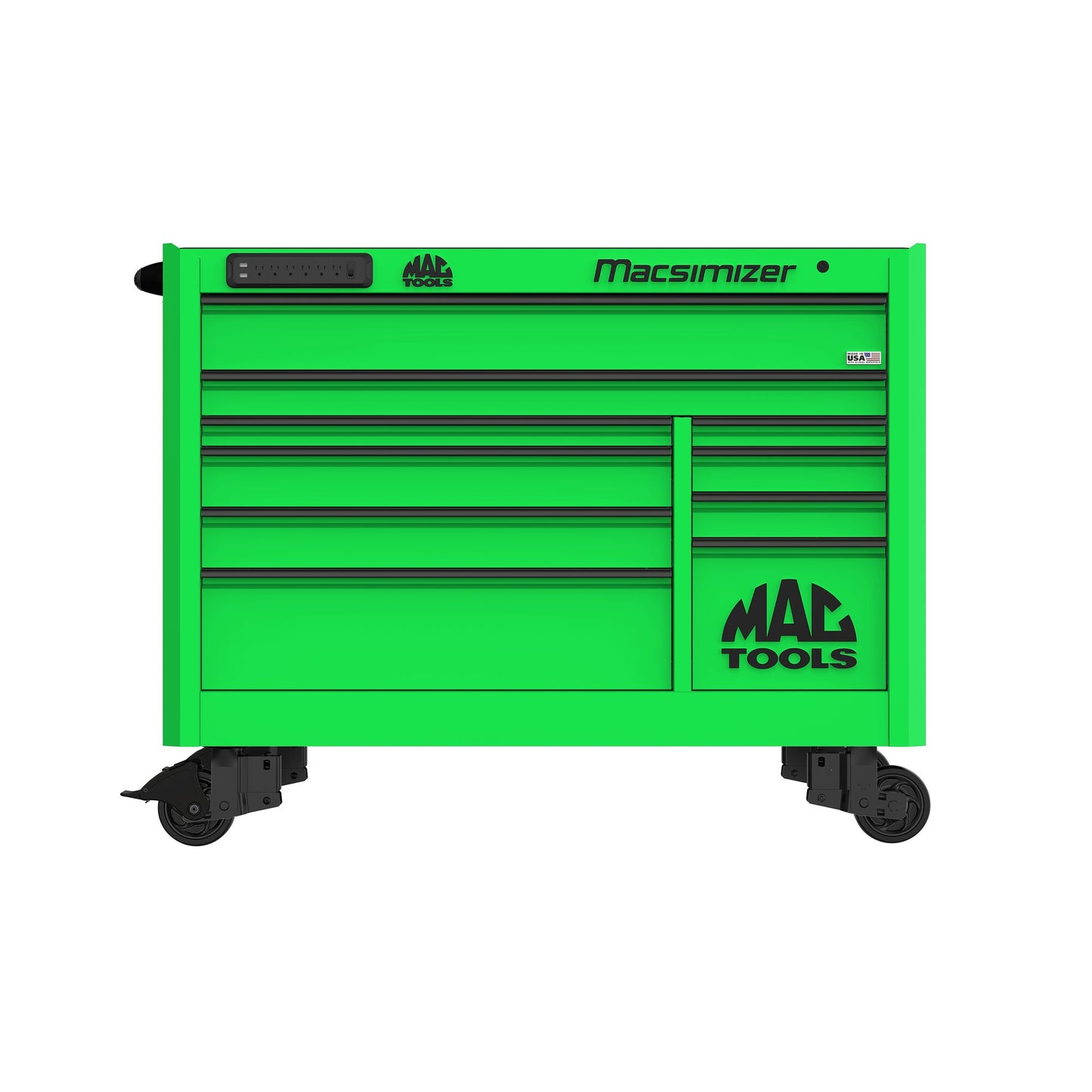 Macsimizer® 10-Drawer Workstation - Lime Green