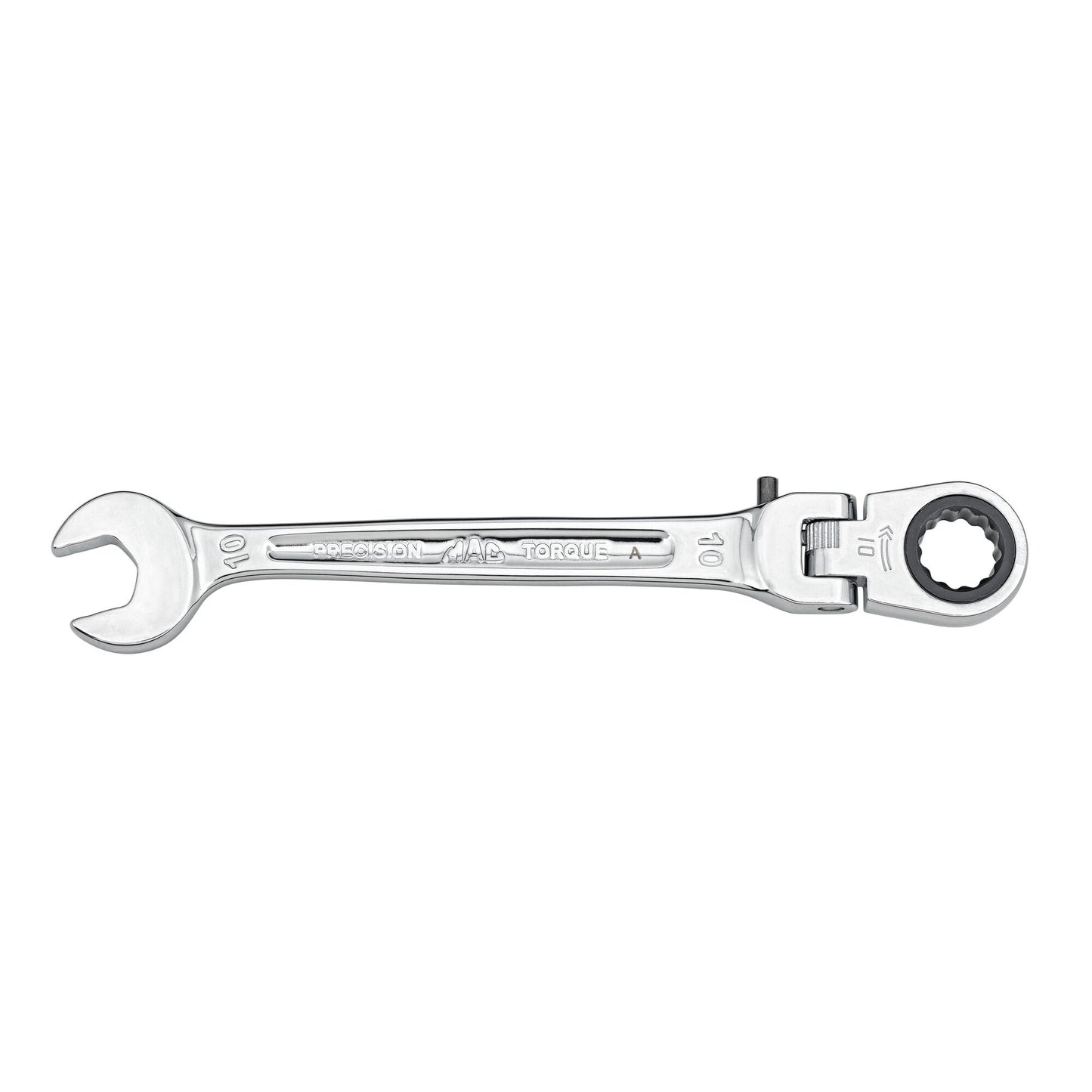Locking Flexible-Head Ratcheting Wrench 10mm - 12-PT.