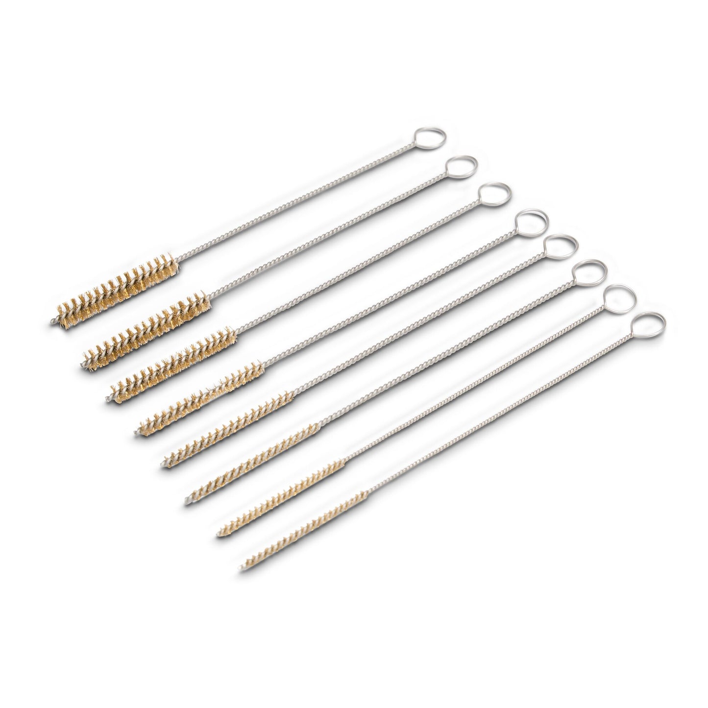 8-PC. Brass Micro Bore and Valve-Guide Brush Set