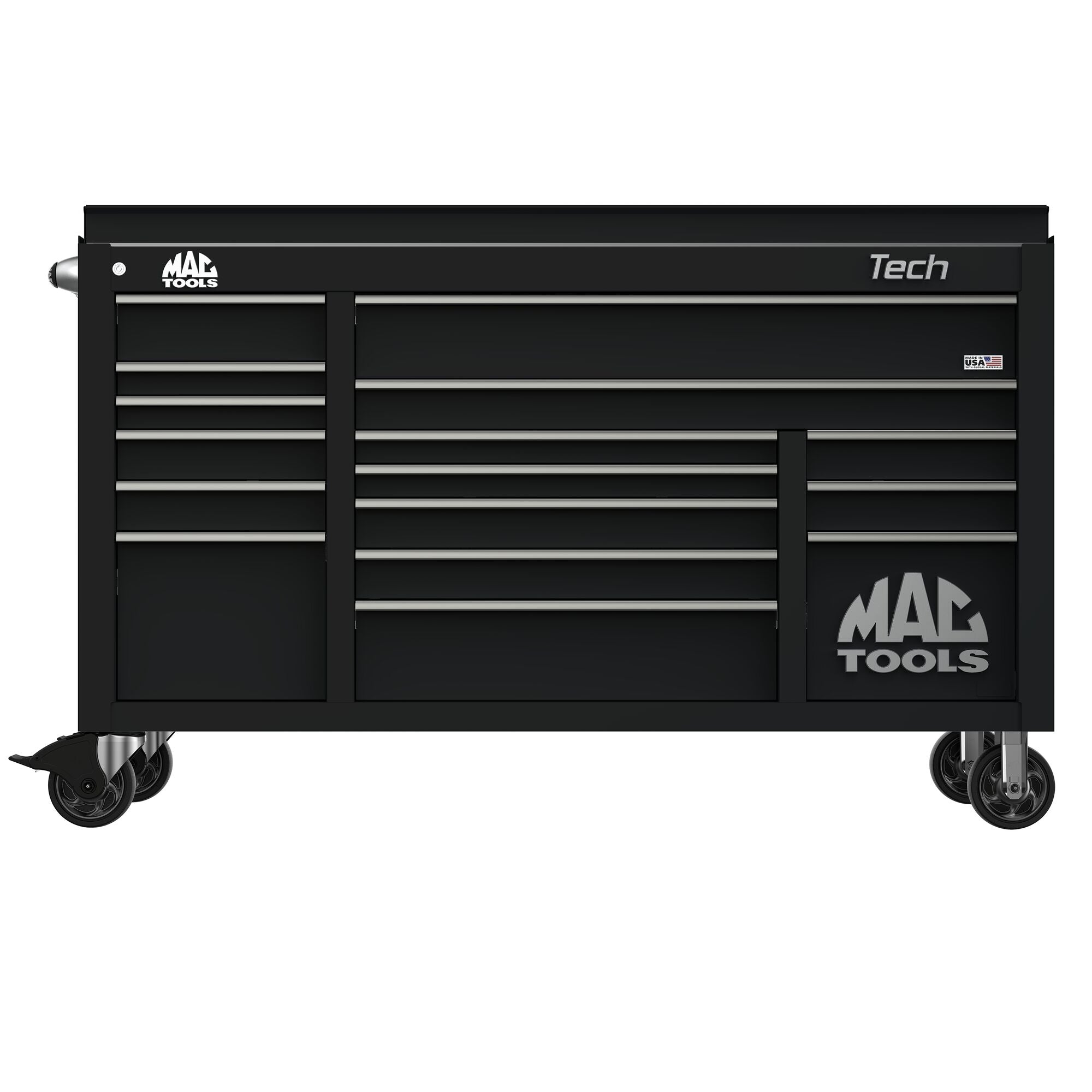 Tech™ Series 16-Drawer Drop Top Workstation - Galaxy Black