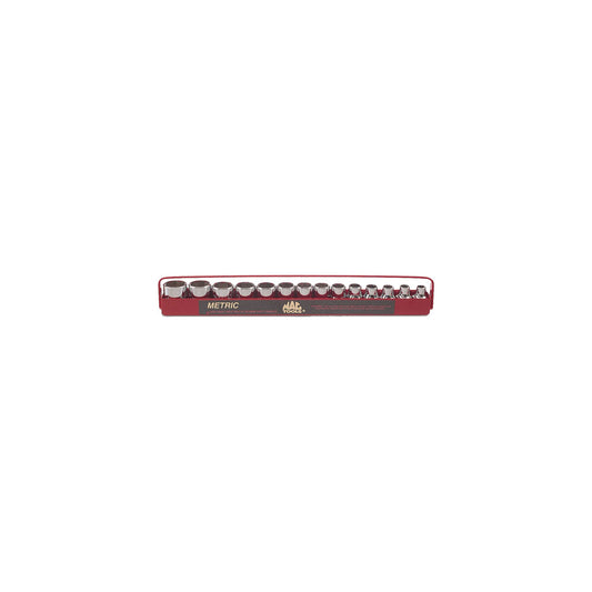 Socket Set, Standard Metric in Metal Tray 3/8" Drive - 14-PC.