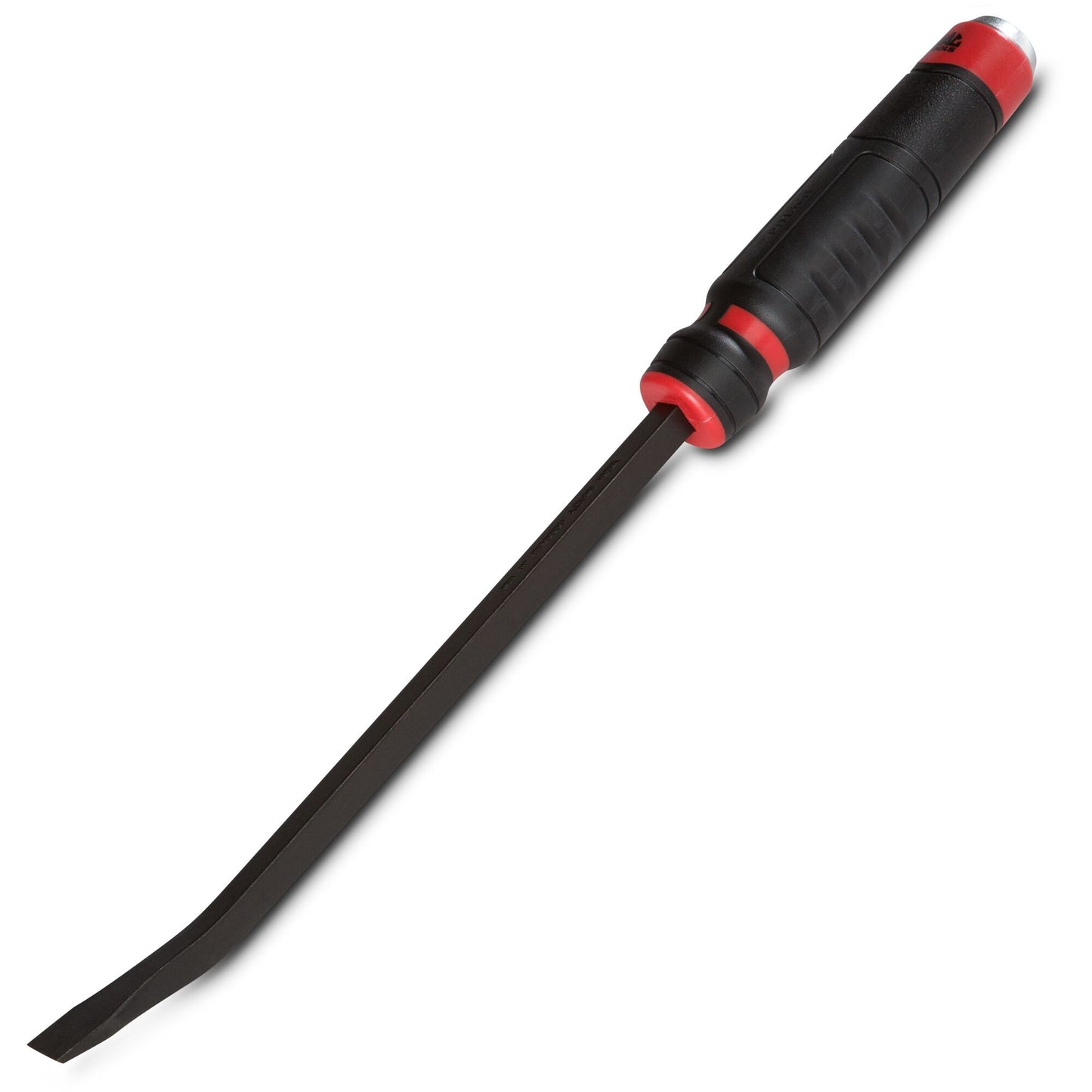 Capped Comfort-Handle 3/8" Curved-Head Pry Bar 15" Red