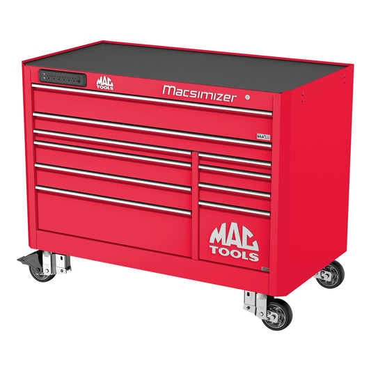Macsimizer® 10-Drawer Workstation - Firebrick Red