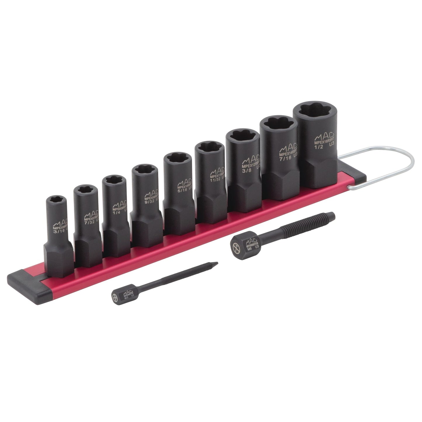 9-PC. 1/4" Drive R.B.R.T™ SAE Impact Foreign Object Removal (FOR) Extractor Socket Set