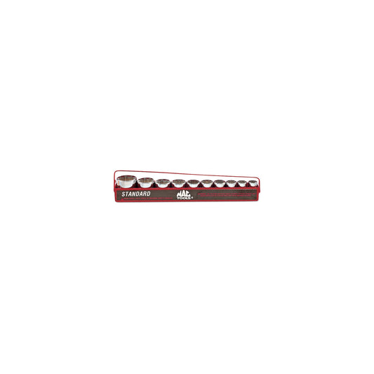 10-PC. 1/2" Drive SAE Socket Set - 8-PT.