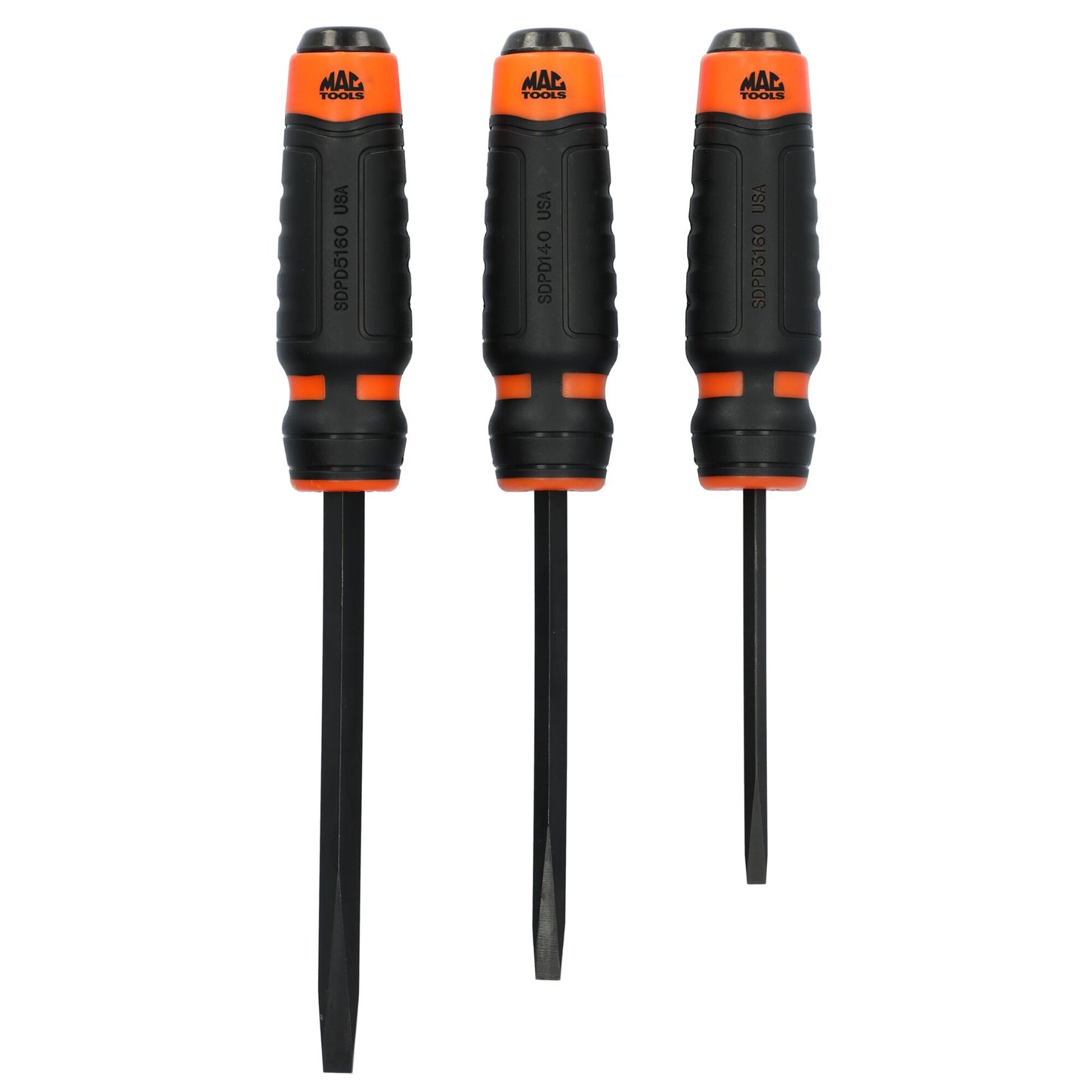 3-PC. Strikable Prying Screwdriver Set - Orange
