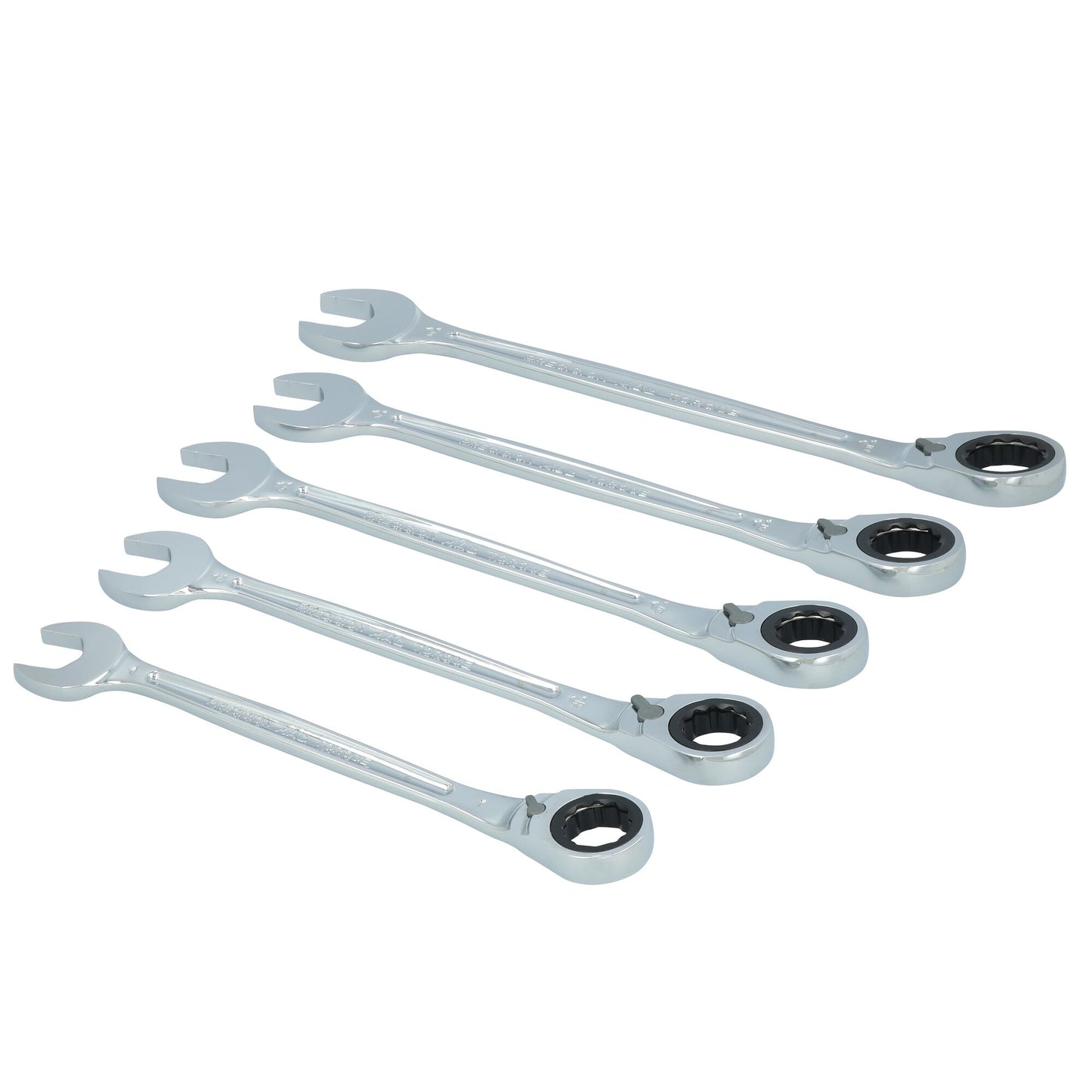 5-PC. SAE Large Reversible Ratcheting Wrench Set