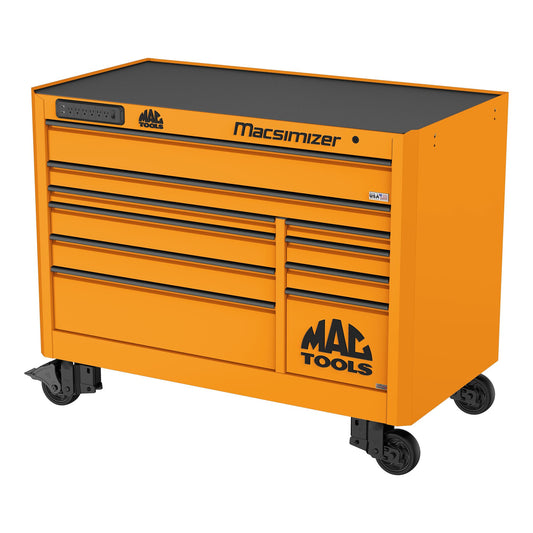 Macsimizer® 10-Drawer Workstation - Fireball Orange