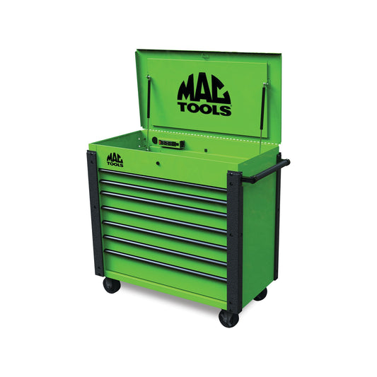7-Drawer Utility Cart - Lime Green