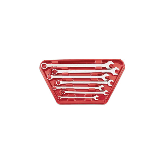 7-PC. SAE Long Knuckle Saver Combination Wrench Set - 12-PT.