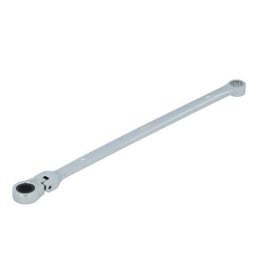 9mm XL Double Box Flex Head Ratcheting Wrench - 12 pt.