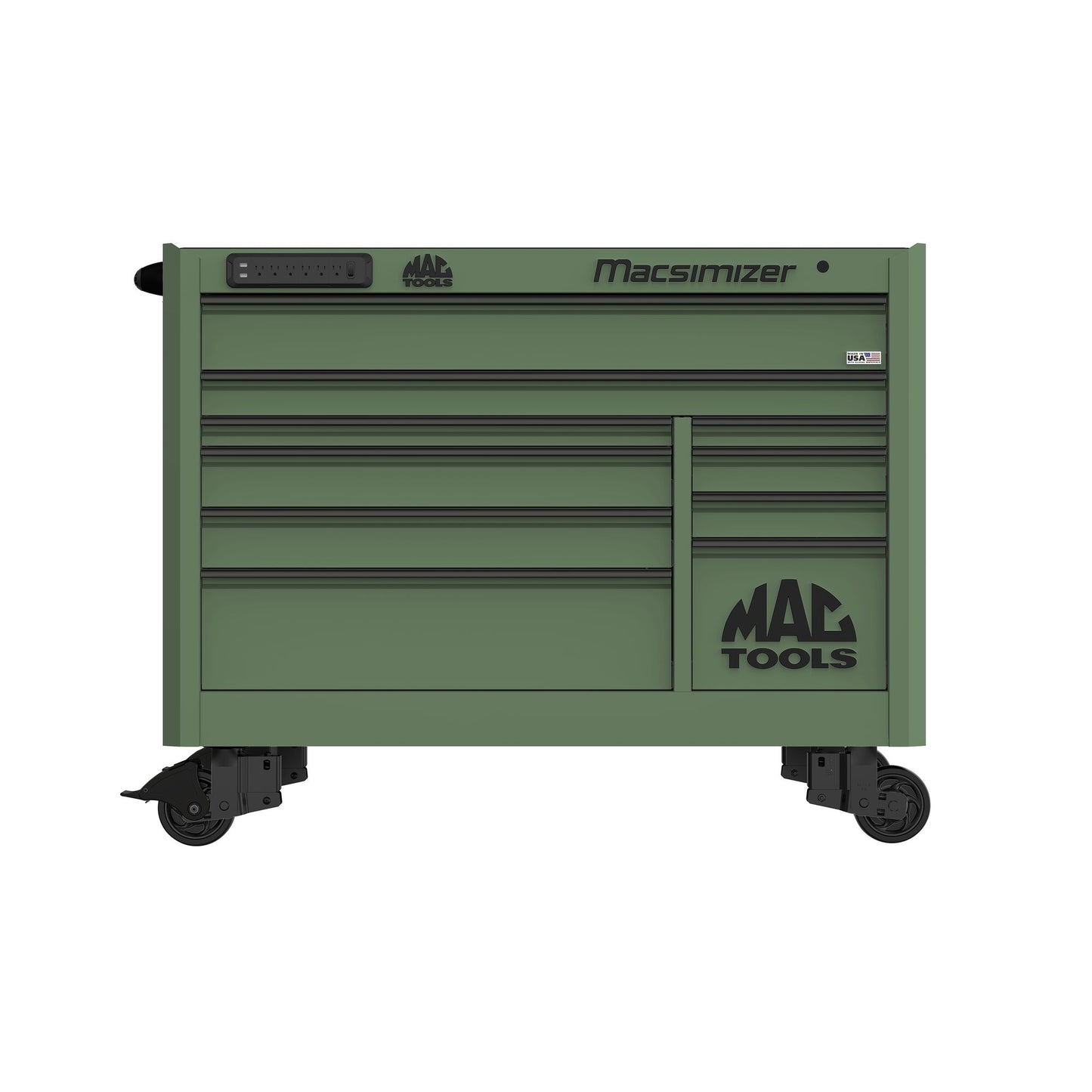 Macsimizer® 10-Drawer Workstation - Olive Green
