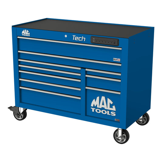 Tech™ Series 10-Drawer Workstation with PowerTech™ Drawer - Sapphire Blue
