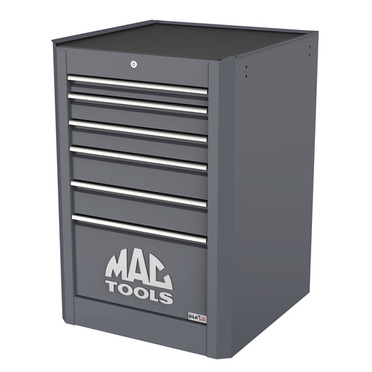 Macsimizer® 6-Drawer Side Box with PowerTech™ Drawer - Carbon Gray