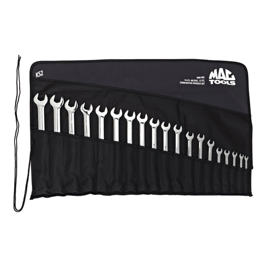 19-PC. Metric Knuckle Saver Combination Wrench Set - 12-PT.