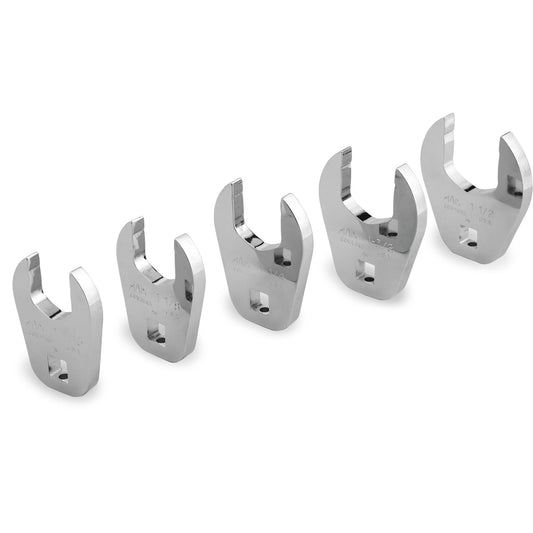 5-PC. 1/2” Drive SAE Open End Crowfoot Wrench Set