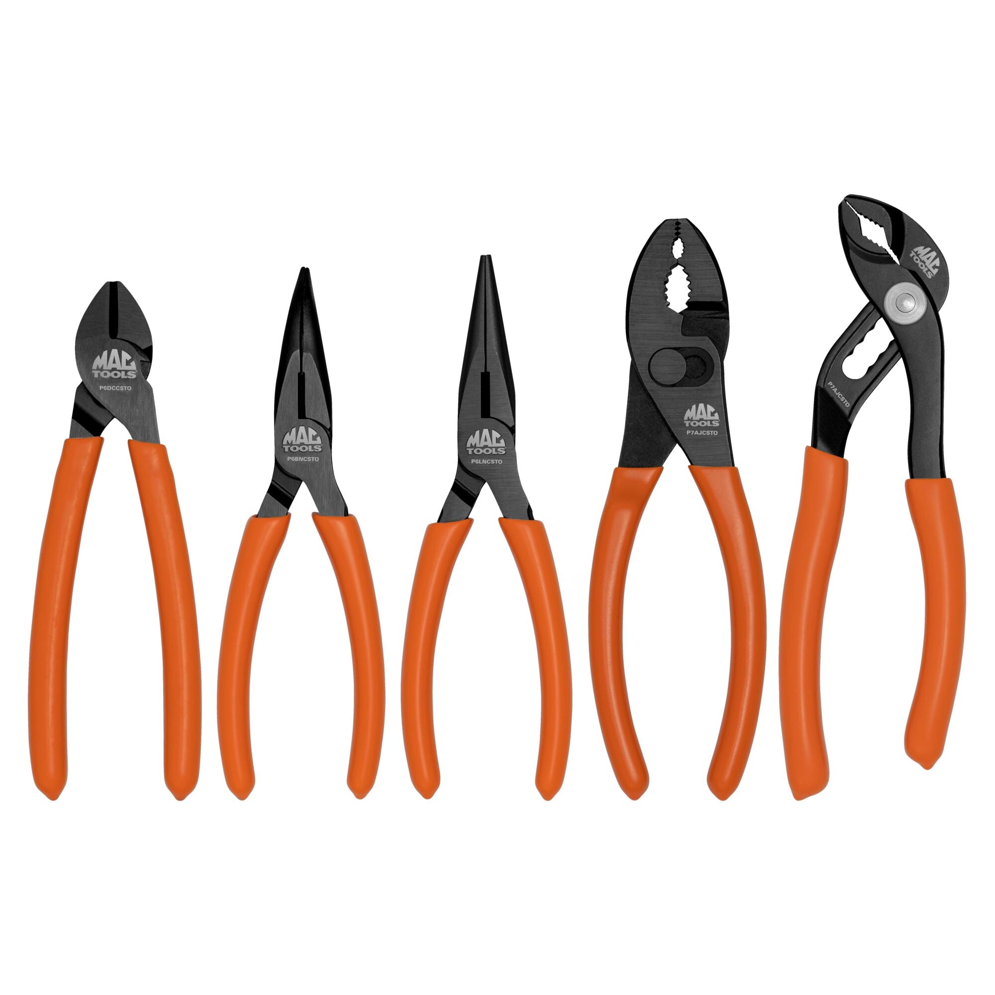 5-PC. Small Combo C.S.T. Pliers Set HI-VIZ Orange