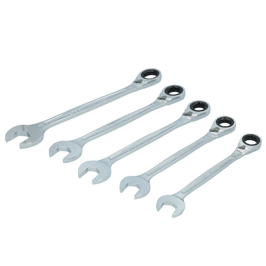 5-PC. SAE Large Reversible Ratcheting Wrench Set
