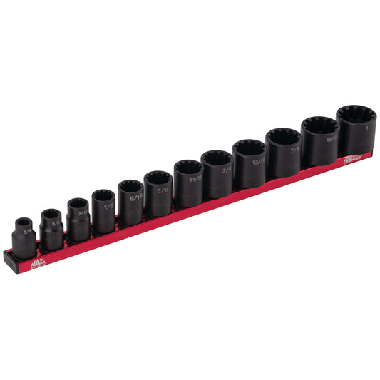 12-PC. 3/8” Drive SAE Spherical Impact Socket Set
