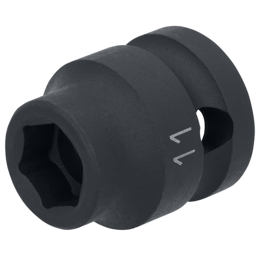 1/2" Drive 6 pt. Stubby Impact Socket - 11mm
