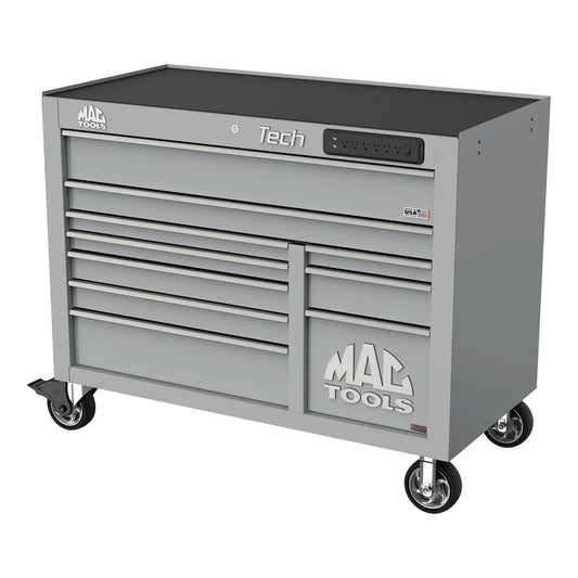 Tech™ Series 10-Drawer Workstation with PowerTech™ Drawer - Mica Gray