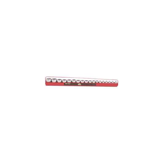 Socket Set, Standard Metric in Metal Tray 3/8" Drive - 18-PC.