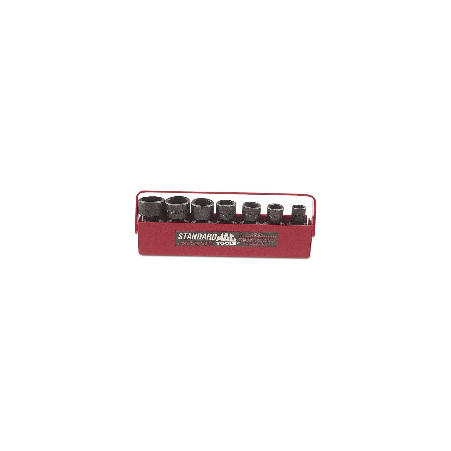 Socket Set, Universal Impact SAE in Metal Tray 3/8" Drive - 7-PC.
