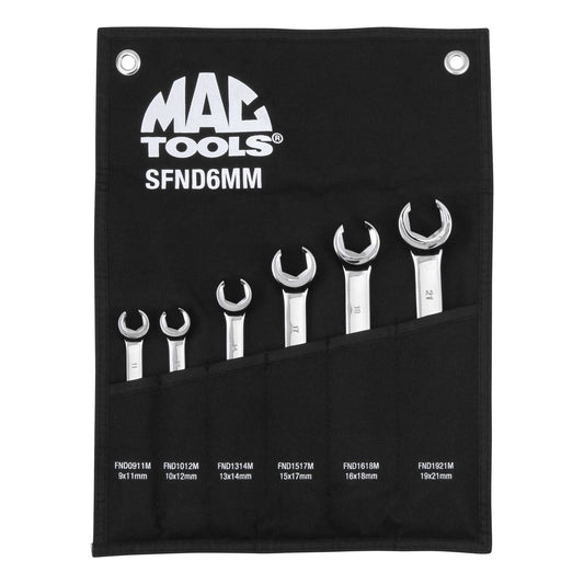 6-PC. MM Flare Nut Wrench Set