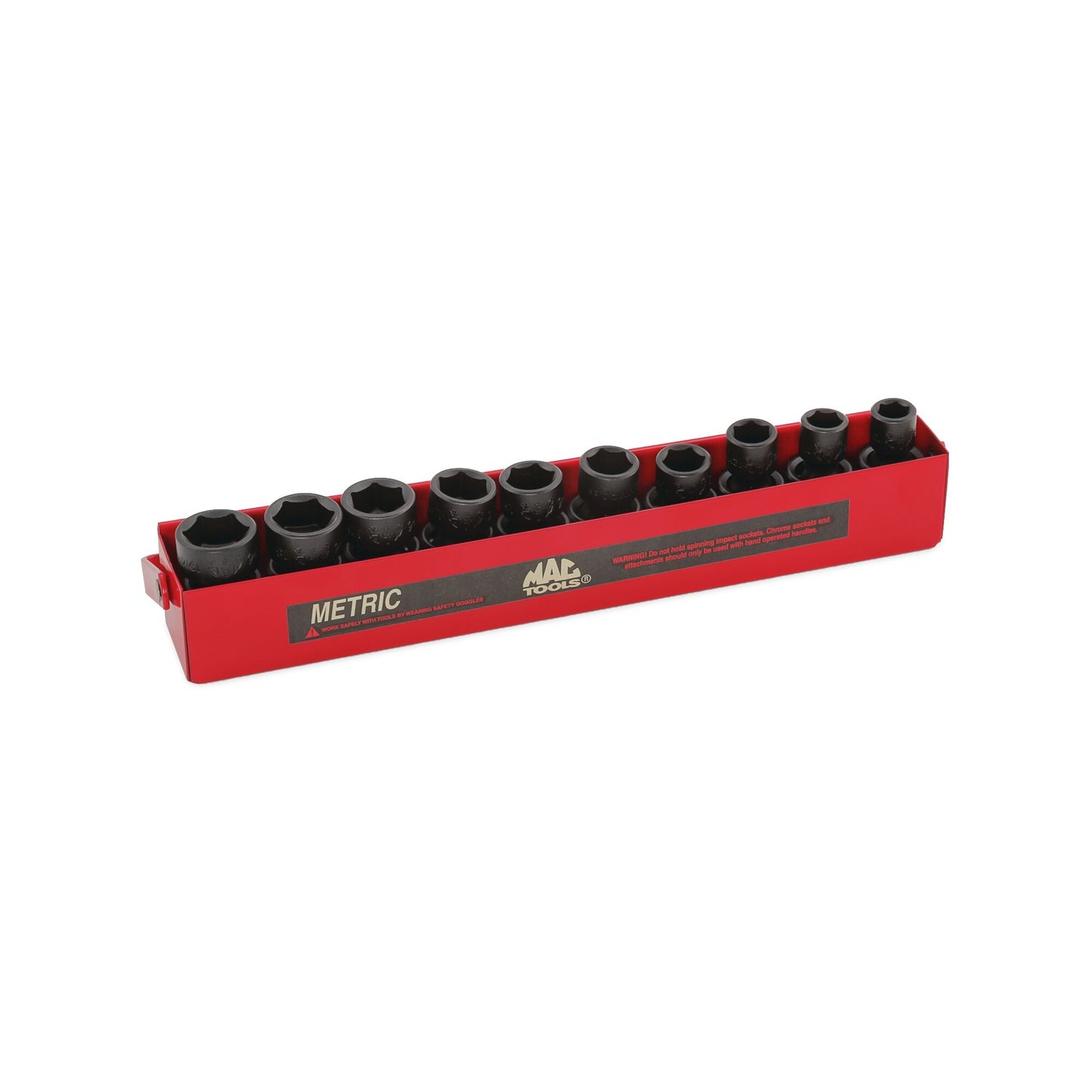10-PC 3/8 Drive Metric Universal Impact Socket Set 6-PT