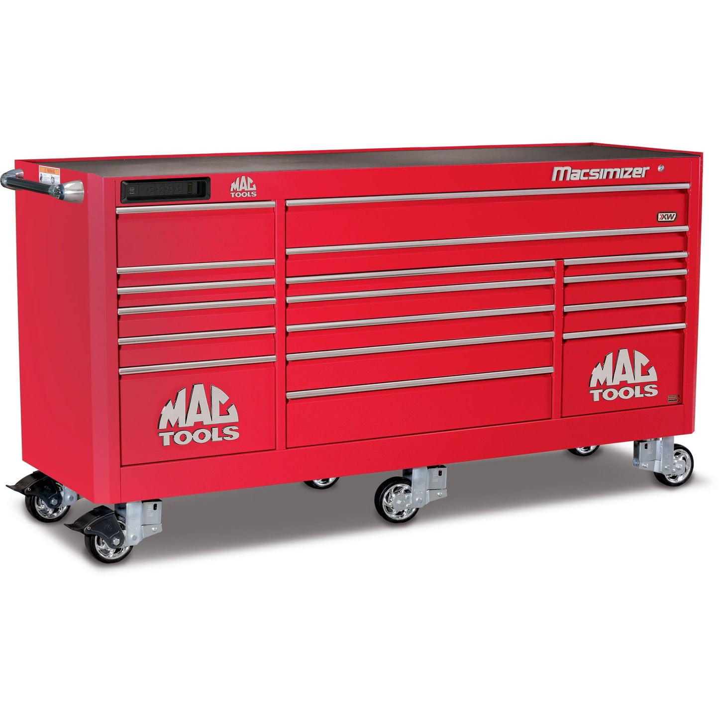 Macsimizer® 17-Drawer Workstation - Firebrick Red