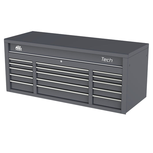 Tech™ Series 15-Drawer Top Chest - Carbon Gray