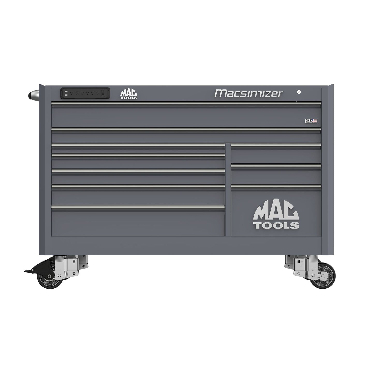 Macsimizer® 10-Drawer Workstation - Carbon Gray