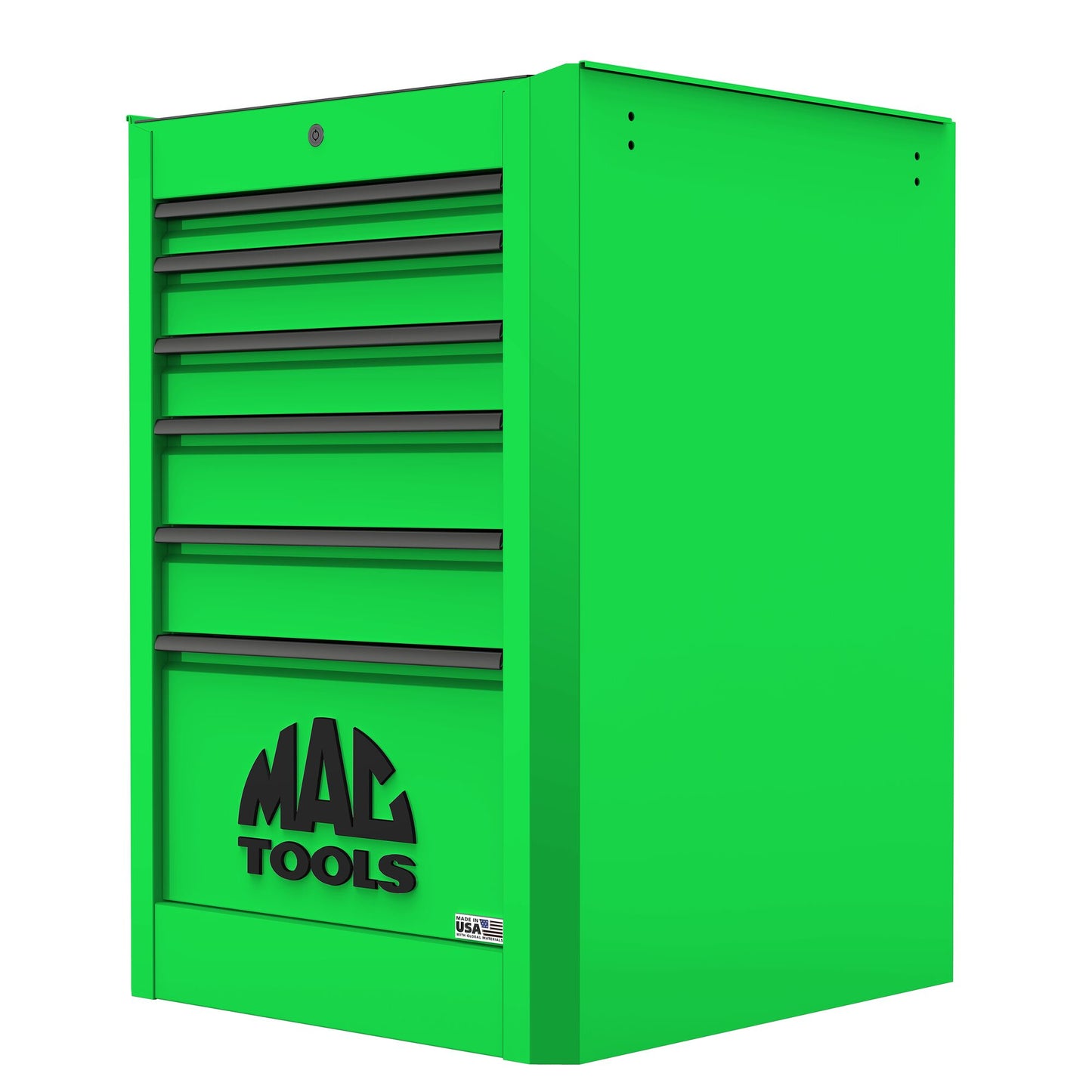 Macsimizer® 6-Drawer Side Box with PowerTech™ Drawer - Lime Green
