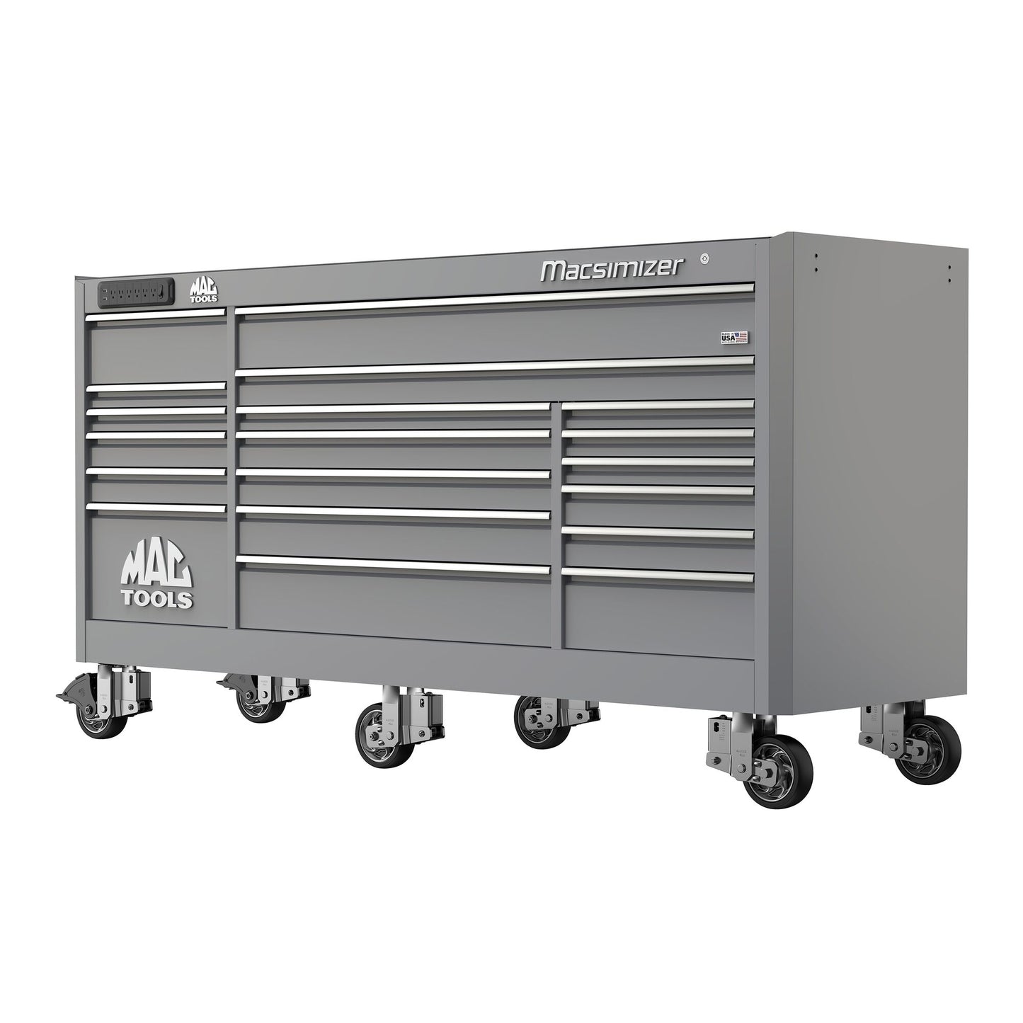 Macsimizer® 19-Drawer Workstation - Mica Gray