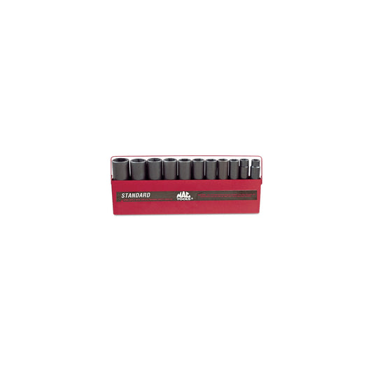 11-PC. 1/2" Drive SAE Extra-Deep Impact Socket Set - 6-PT.