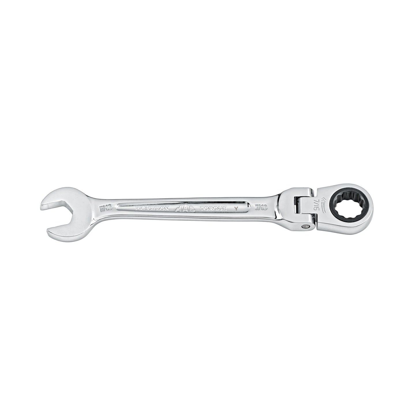 Flexible-Head Ratcheting Wrench 7/16" - 12-PT.