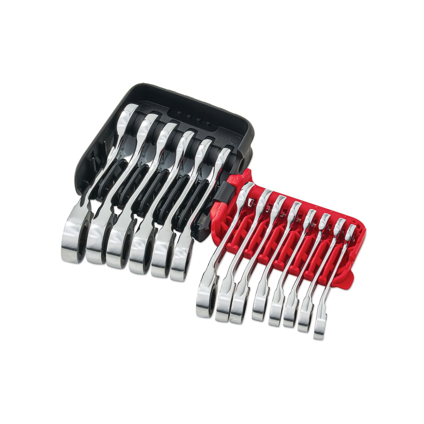 14-PC. Metric Stubby Offset Ratcheting Wrench Set - 6-PT.