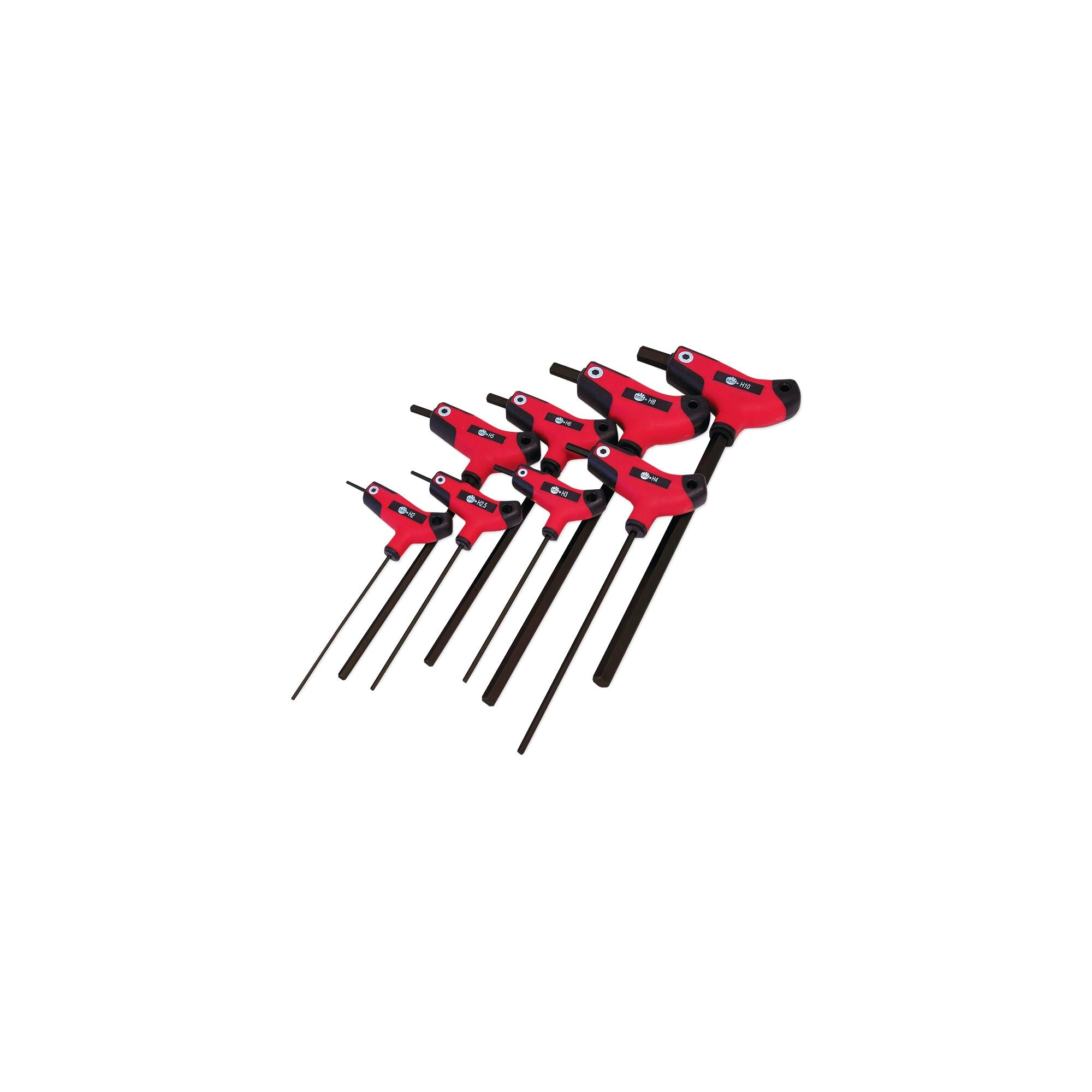8-PC. Bi-Material T-Handle Hex Key Set