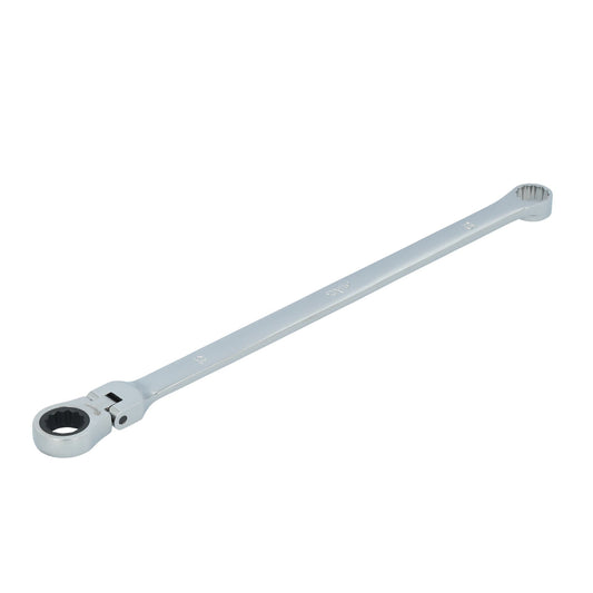 15mm XL Double Box Flex Head Ratcheting Wrench - 12 pt.