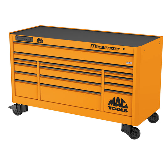 Macsimizer® 14-Drawer Workstation - Fireball Orange
