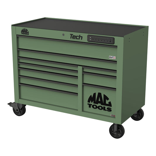 Tech™ Series 10-Drawer Workstation with PowerTech™ Drawer - Olive Green