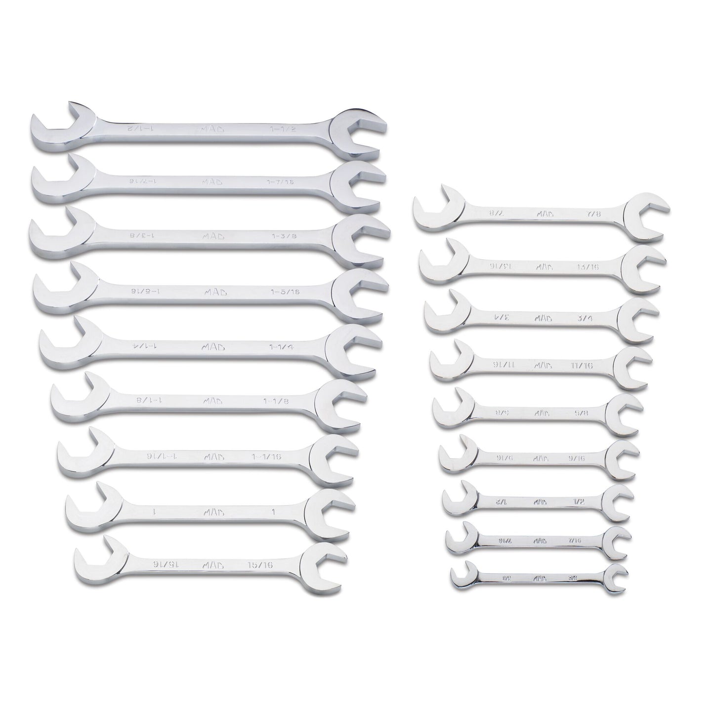 18-PC. SAE Angle Wrench Set