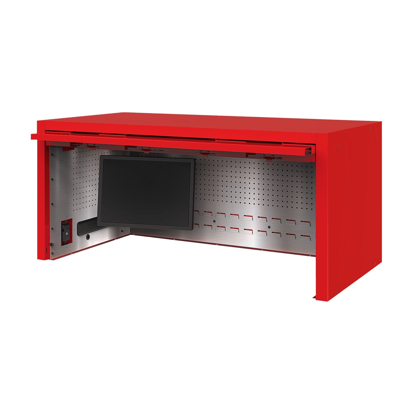 Macsimizer® HD Powered Top Hutch 56" - Supercar Red-Matte Black